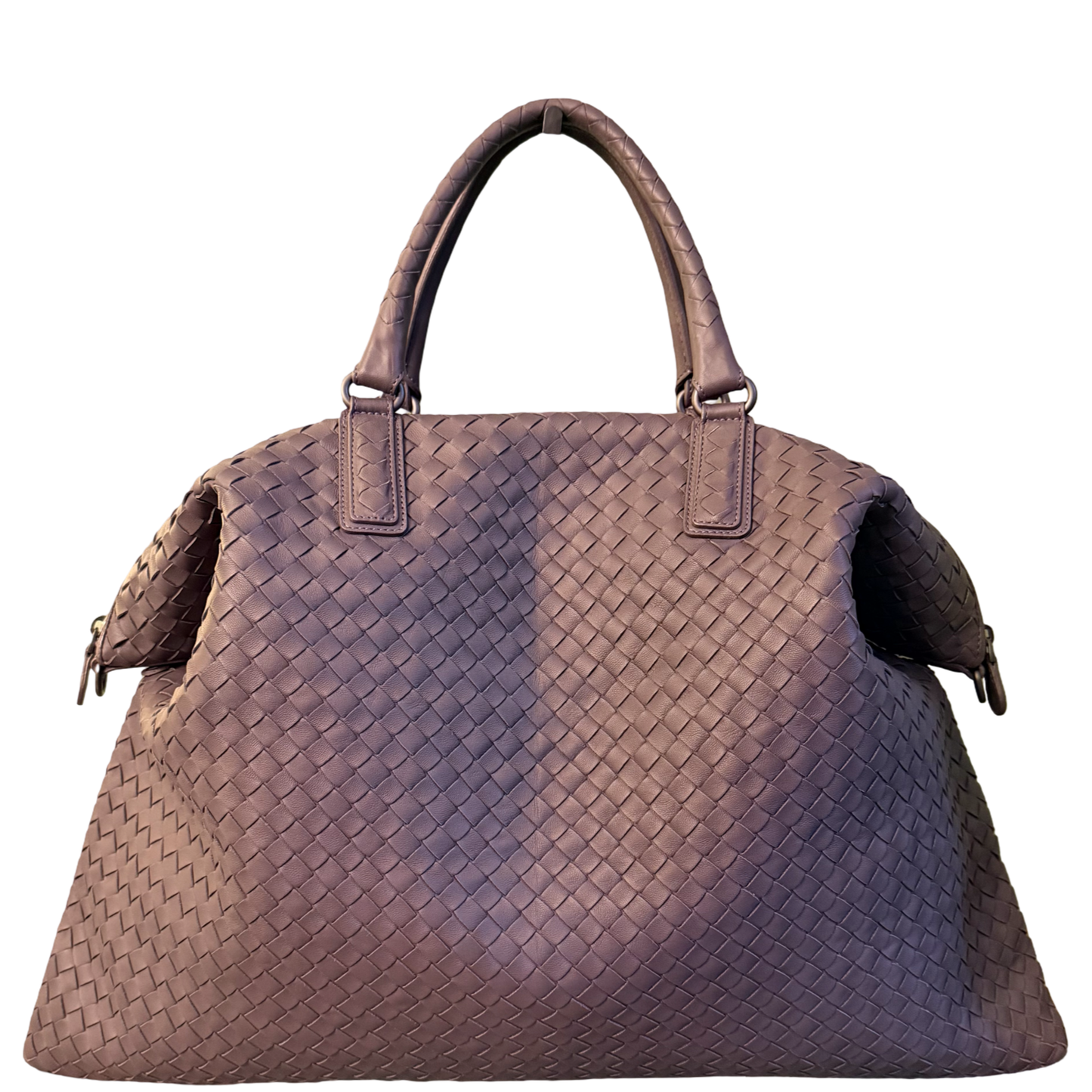 BOTTEGA VENETA GRAY LARGE CONVERTIBLE TOTE BAG