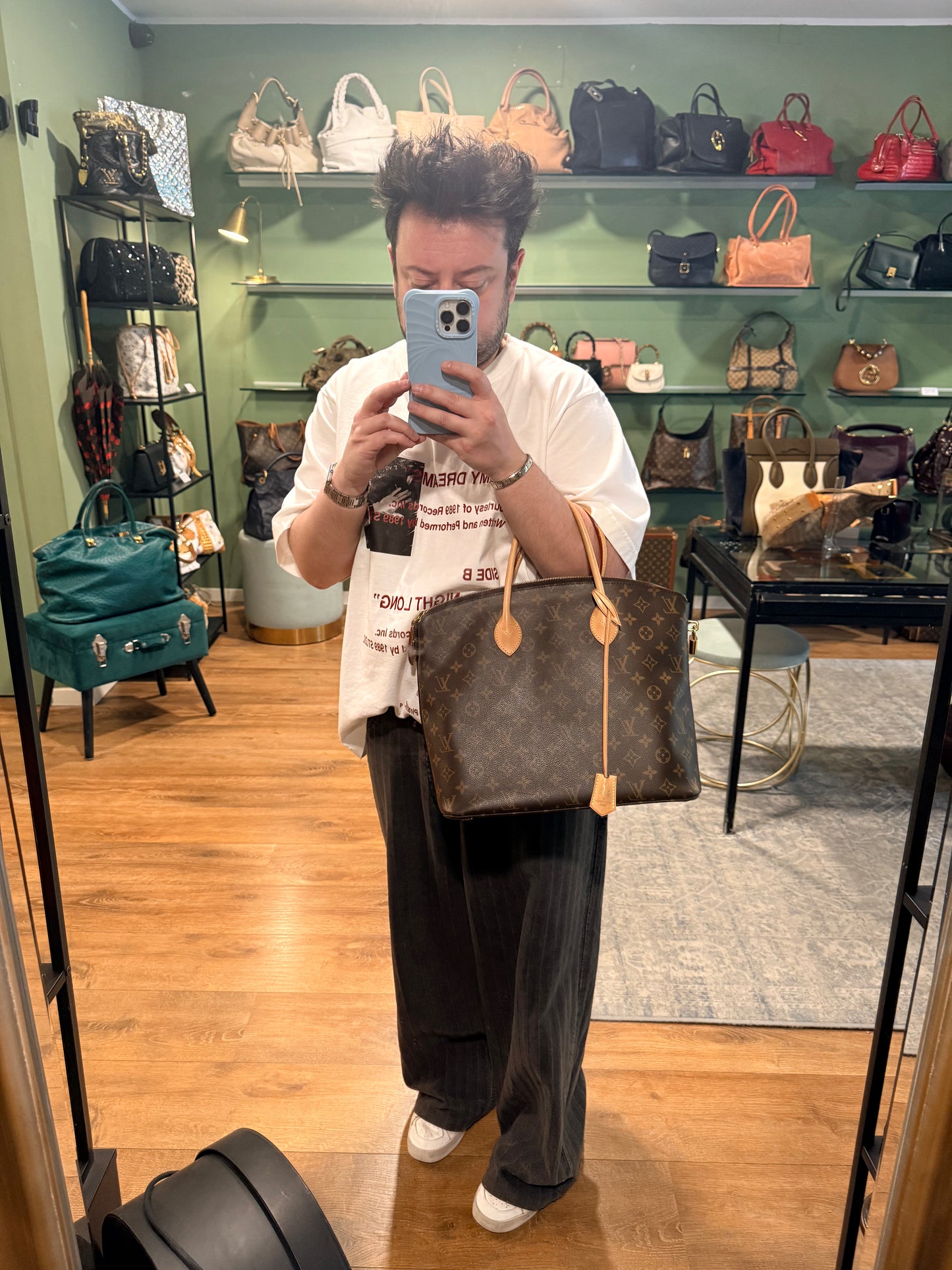 LOUIS VUITTON MONOGRAM LOCKIT HANDBAG