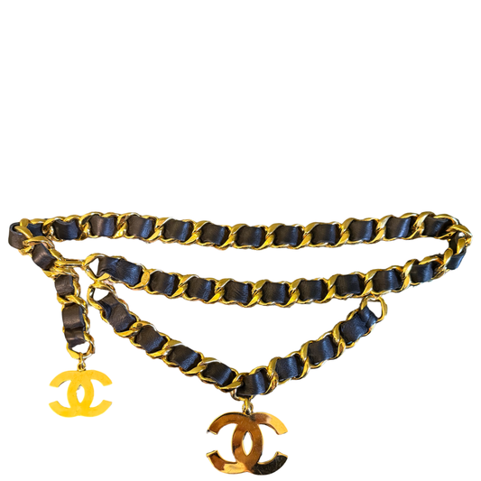 CHANEL 24kt GOLD PLATED 90’s CHAIN BELT