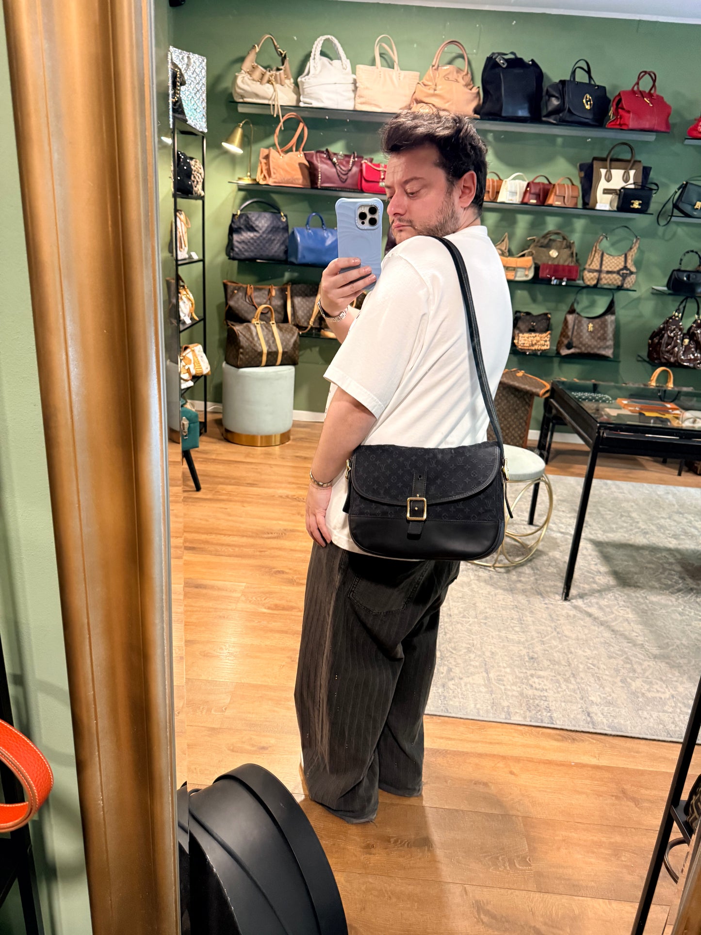 LOUIS VUITTON NAVY IDYLLE BERANGERE CROSSBODY BAG