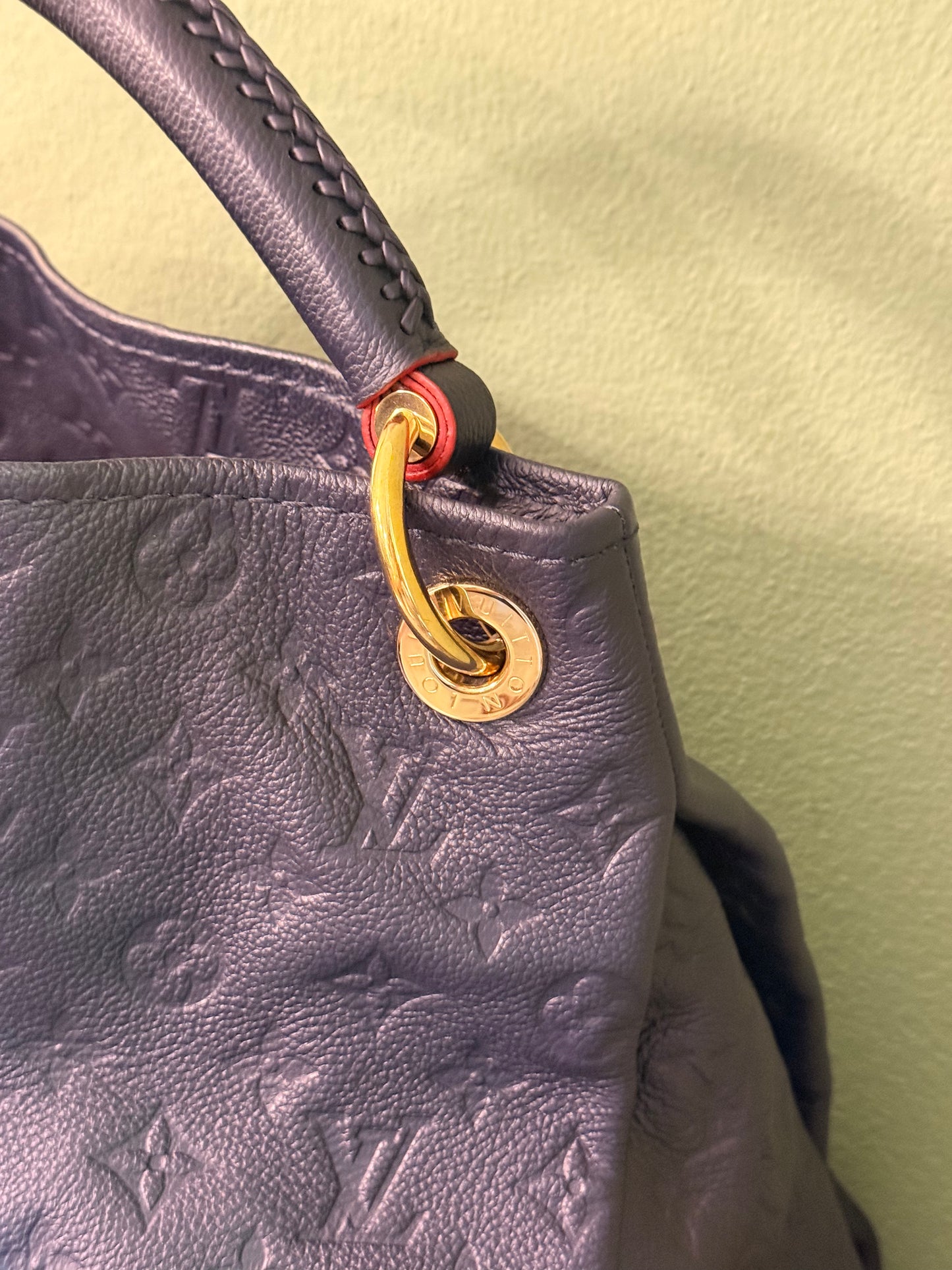 LOUIS VUITTON NAVY MONOGRAM EMPREINTE ARTSY SHOULDER BAG