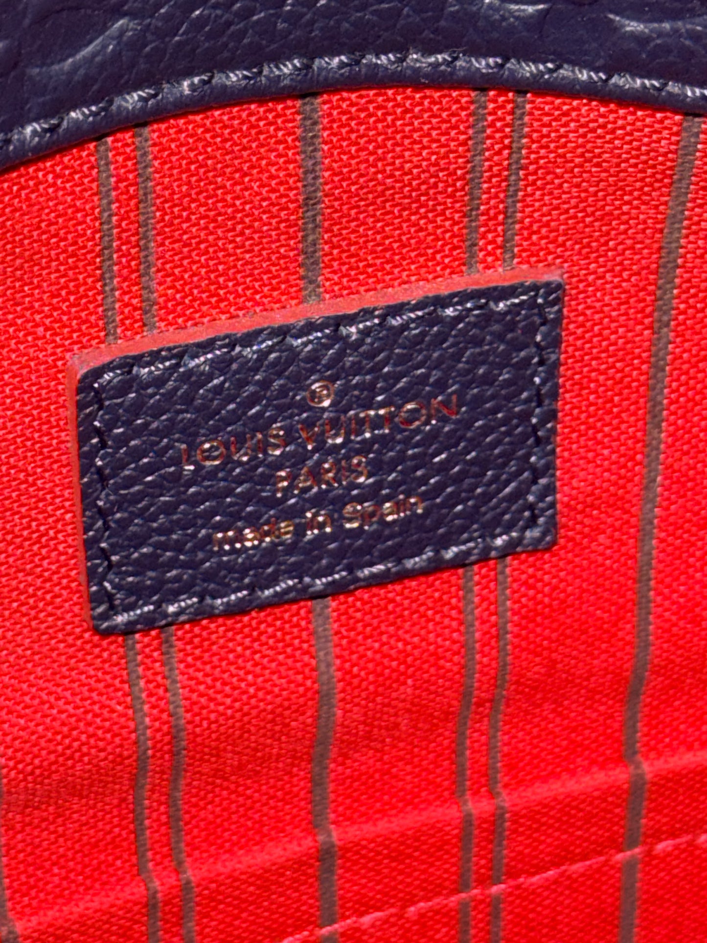 LOUIS VUITTON NAVY MONOGRAM EMPREINTE ARTSY SHOULDER BAG