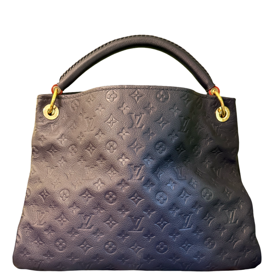 LOUIS VUITTON NAVY MONOGRAM EMPREINTE ARTSY SHOULDER BAG