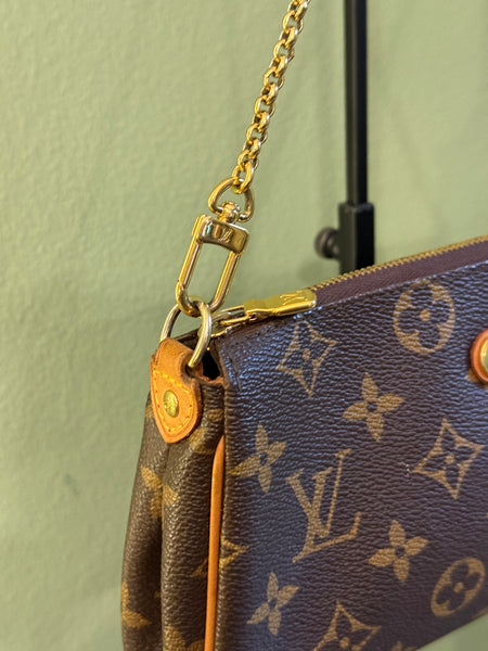 LOUIS VUITTON MONOGRAM EVA CLUTCH SHOULDER BAG