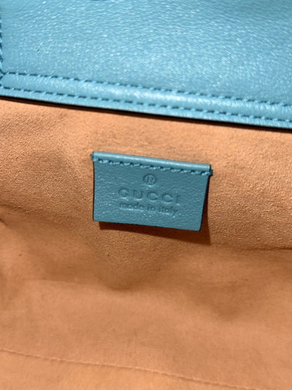 GUCCI LIGHT BLUE MINI DIANA HANDBAG