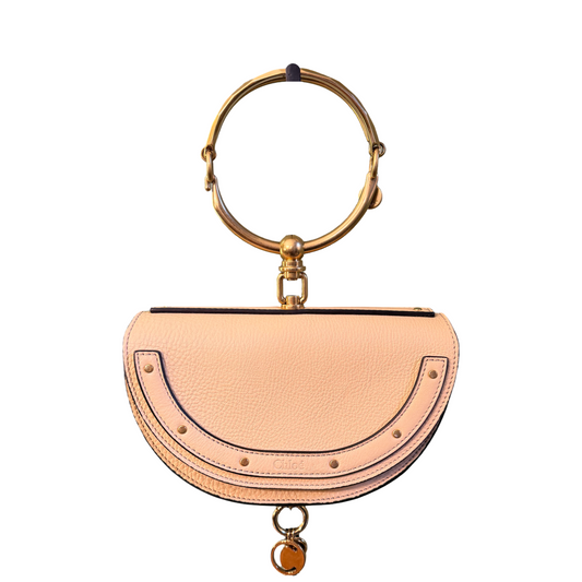 CHLOE YELLOW BUTTER NILE MINAUDIERE BRACELET CROSSBODY BAG