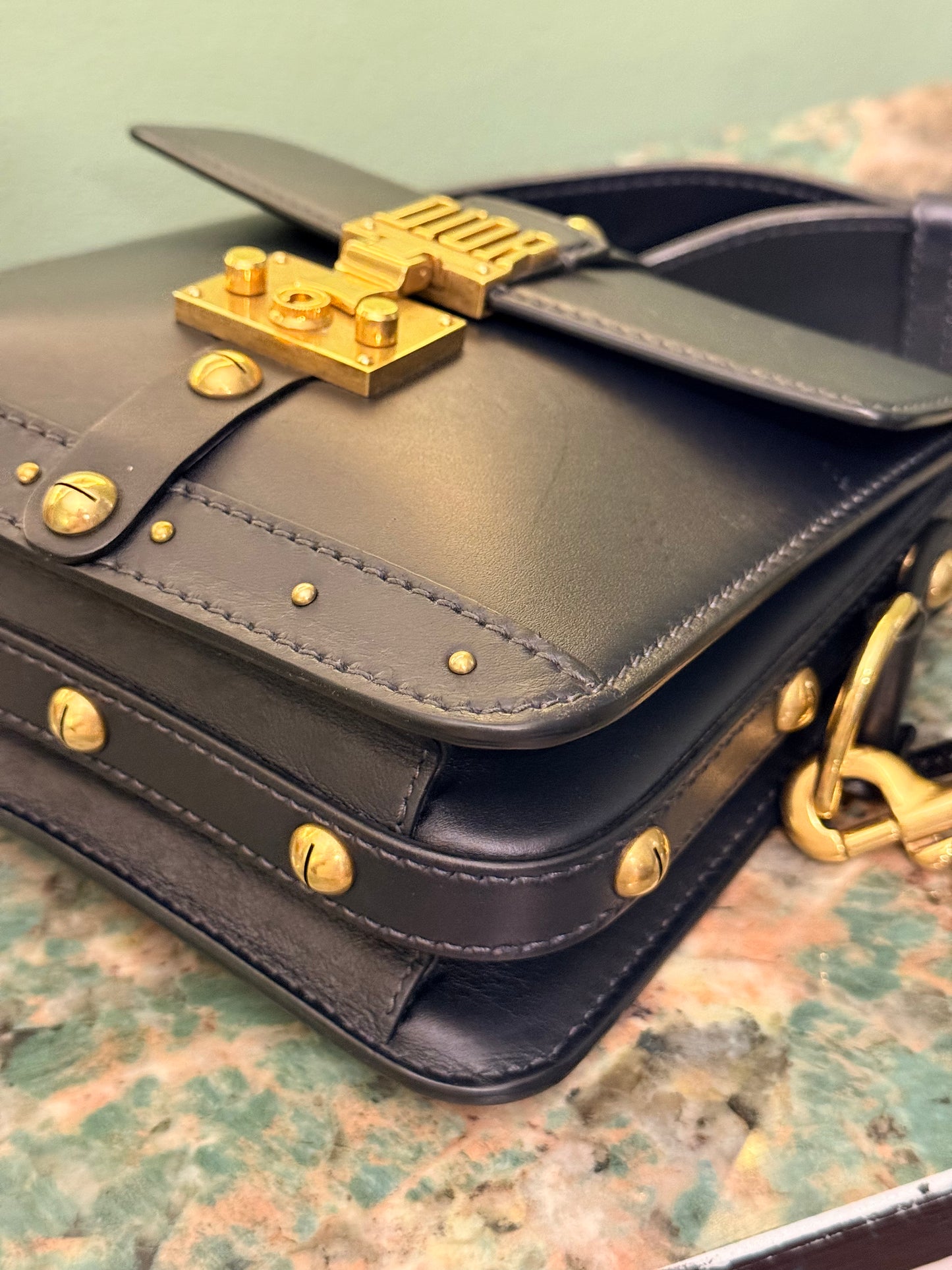 DIOR BLUE NAVY ADDICT CROSSBODY BAG