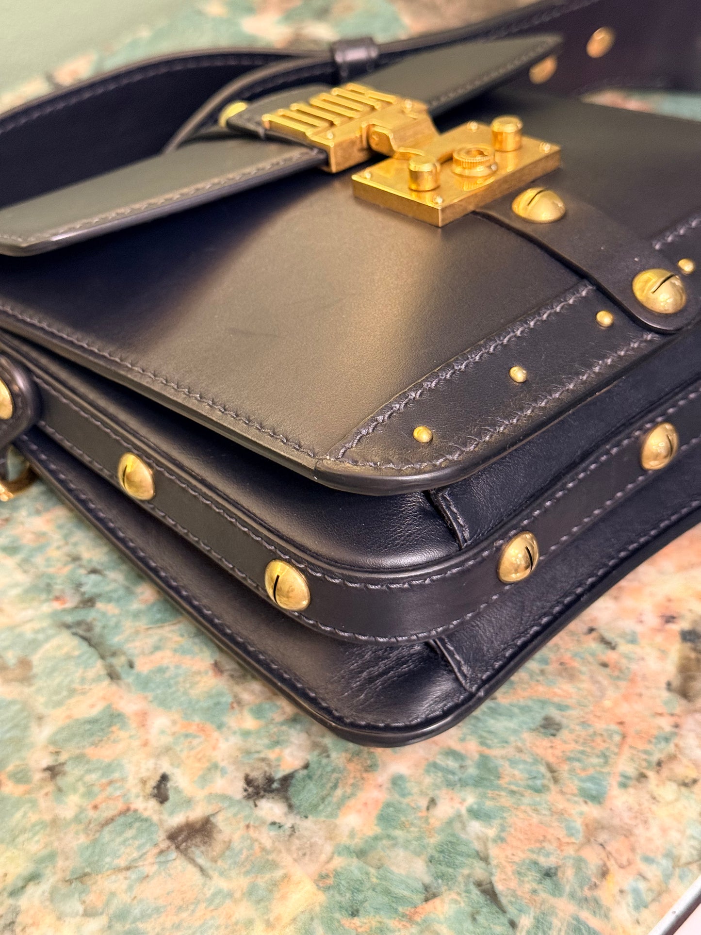 DIOR BLUE NAVY ADDICT CROSSBODY BAG