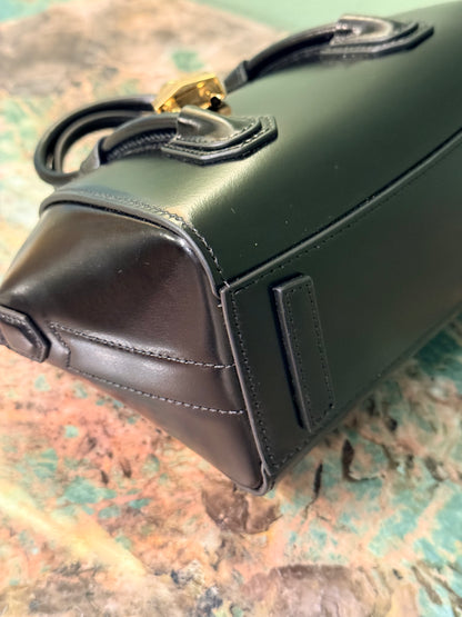 GIVENCHY BLACK MINI ANTIGONA LOCK HANDBAG