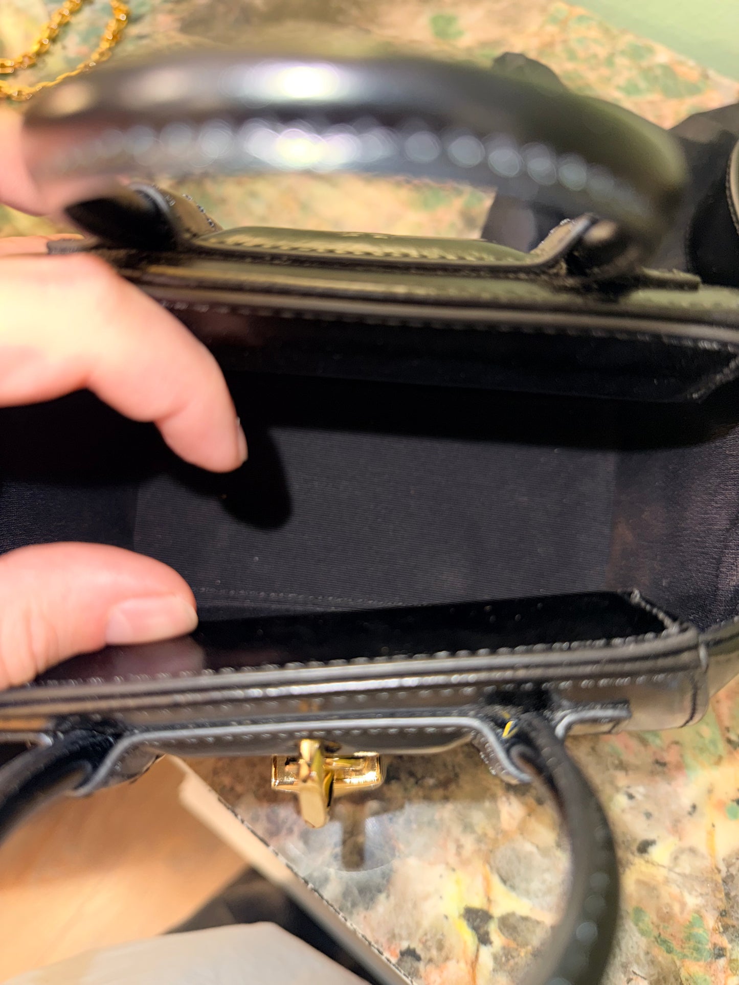 GIVENCHY BLACK MINI ANTIGONA LOCK HANDBAG