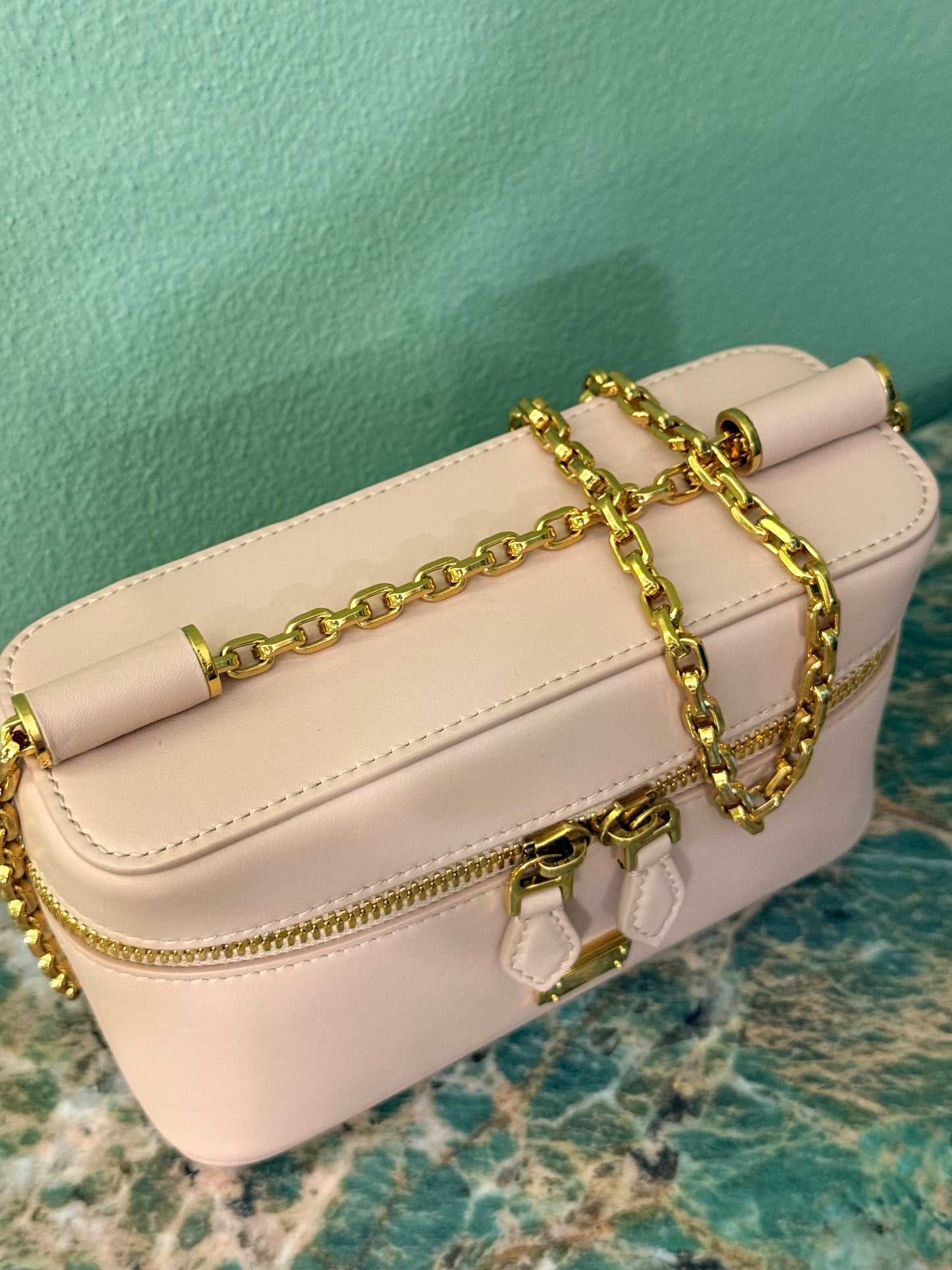 DOLCE & GABBANA PINK SICILY VANITY SHOULDER BAG