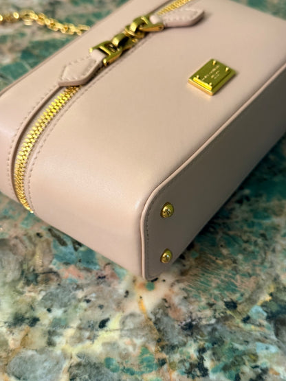 DOLCE & GABBANA PINK SICILY VANITY SHOULDER BAG