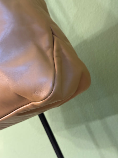 GUCCI TAN LEATHER SMALL HORSEBIT HOBO BAG