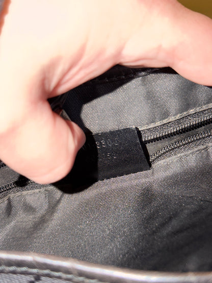 GUCCI BY TOM FORD BLACK MONOGRAM JACKIE SHOULDER BAG