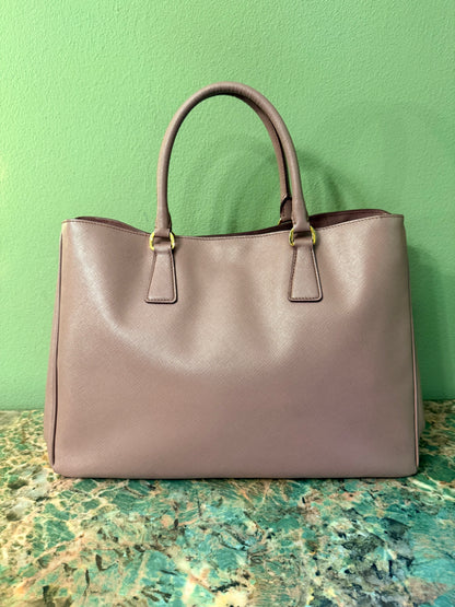 PRADA PURPLE LARGE GALLERIA HANDBAG