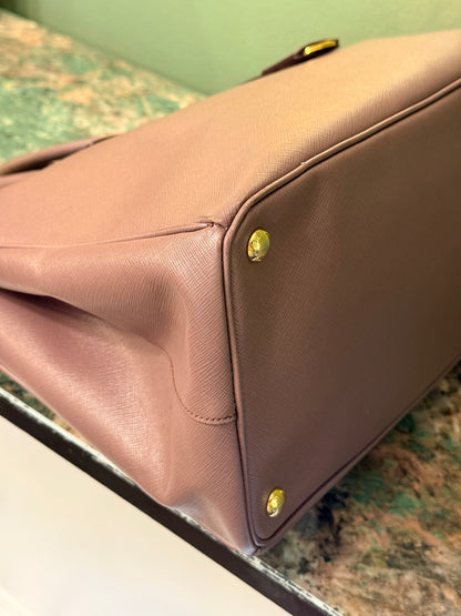 PRADA PURPLE LARGE GALLERIA HANDBAG