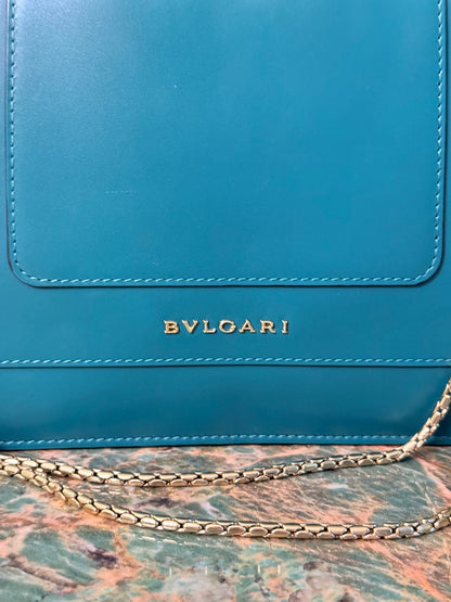 BULGARI GREEN MEDIUM SERPENTI SHOULDER BAG