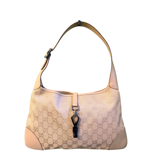 GUCCI BY TOM FORD BEIGE MONOGRAM BOUVIER SHOULDER BAG