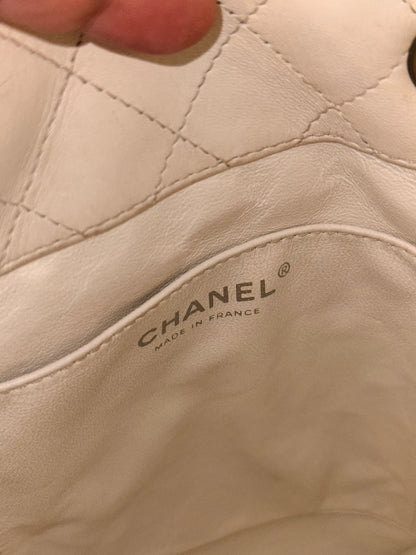 CHANEL YELLOW PATENT VERTICAL TIMELESS SHOULDER BAG