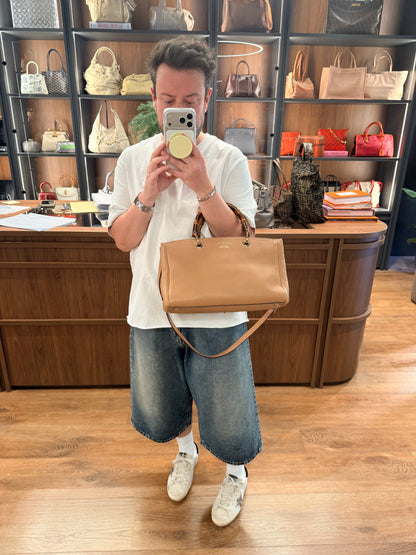 GUCCI BEIGE MEDIUM BAMBOO SHOPPER TOTE