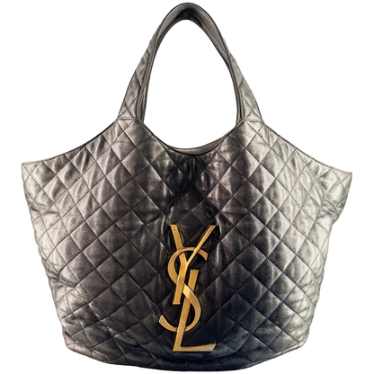 SAINT LAURENT BLACK ICARE HANDBAG