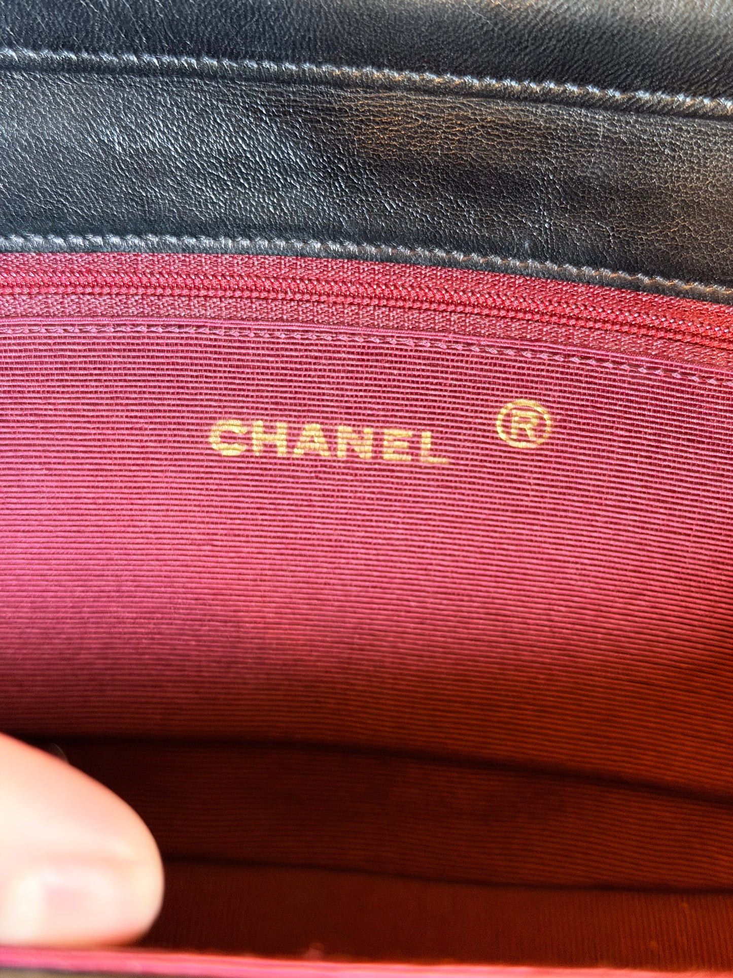 CHANEL BLACK HALF MOON SINGLE FLAP SHOULDER BAG