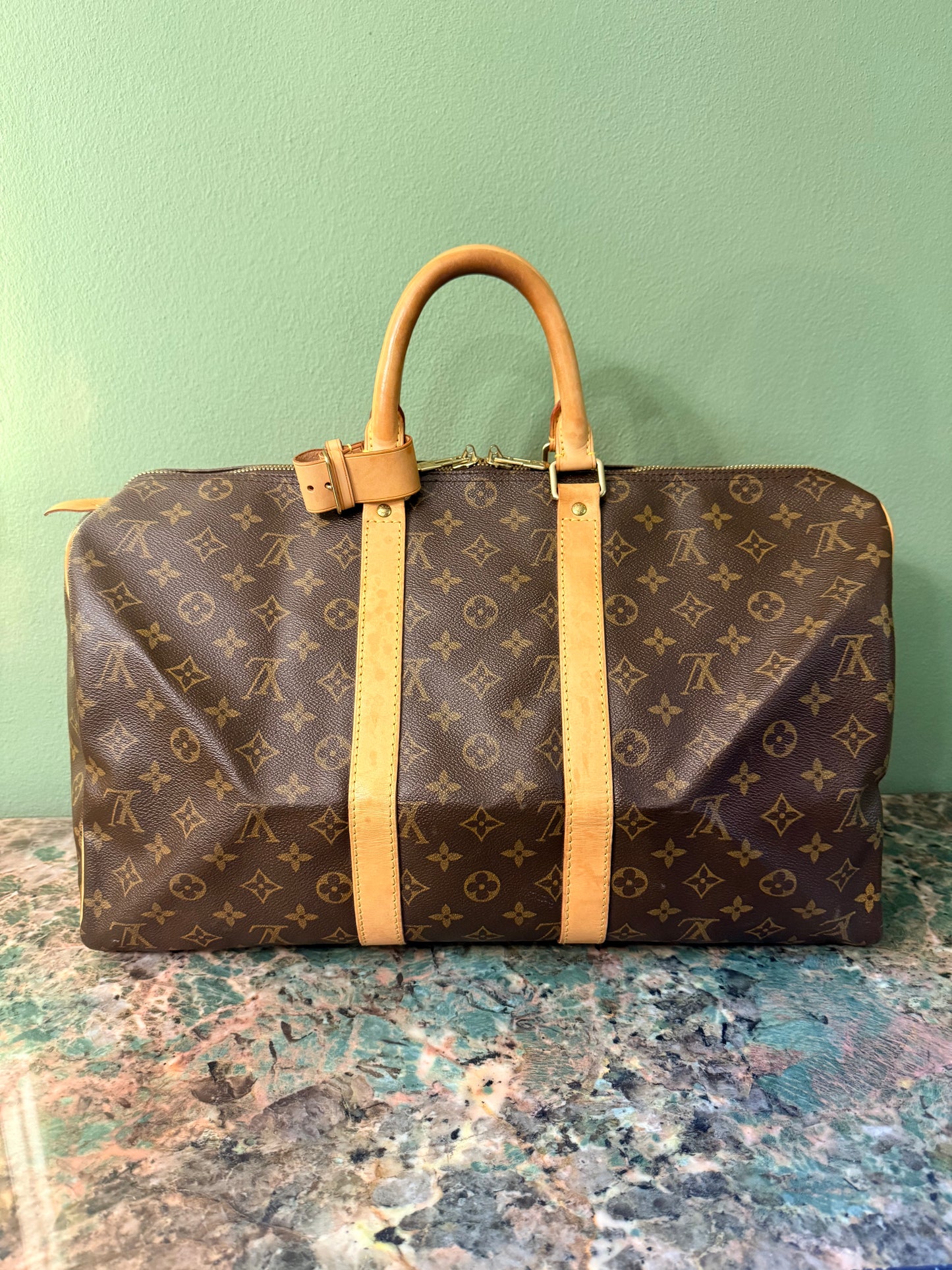 LOUIS VUITTON MONOGRAM KEEPALL 45 TRAVEL BAG