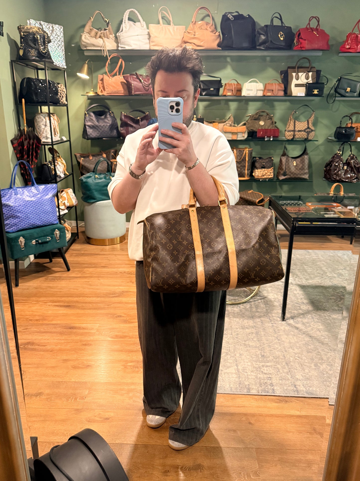 LOUIS VUITTON MONOGRAM KEEPALL 45 TRAVEL BAG