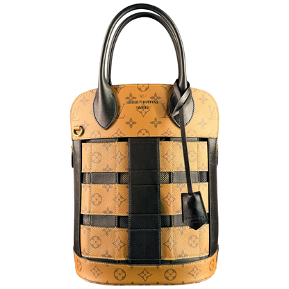 LOUIS VUITTON REVERS MONOGRAM TRESSAGE HANDBAG