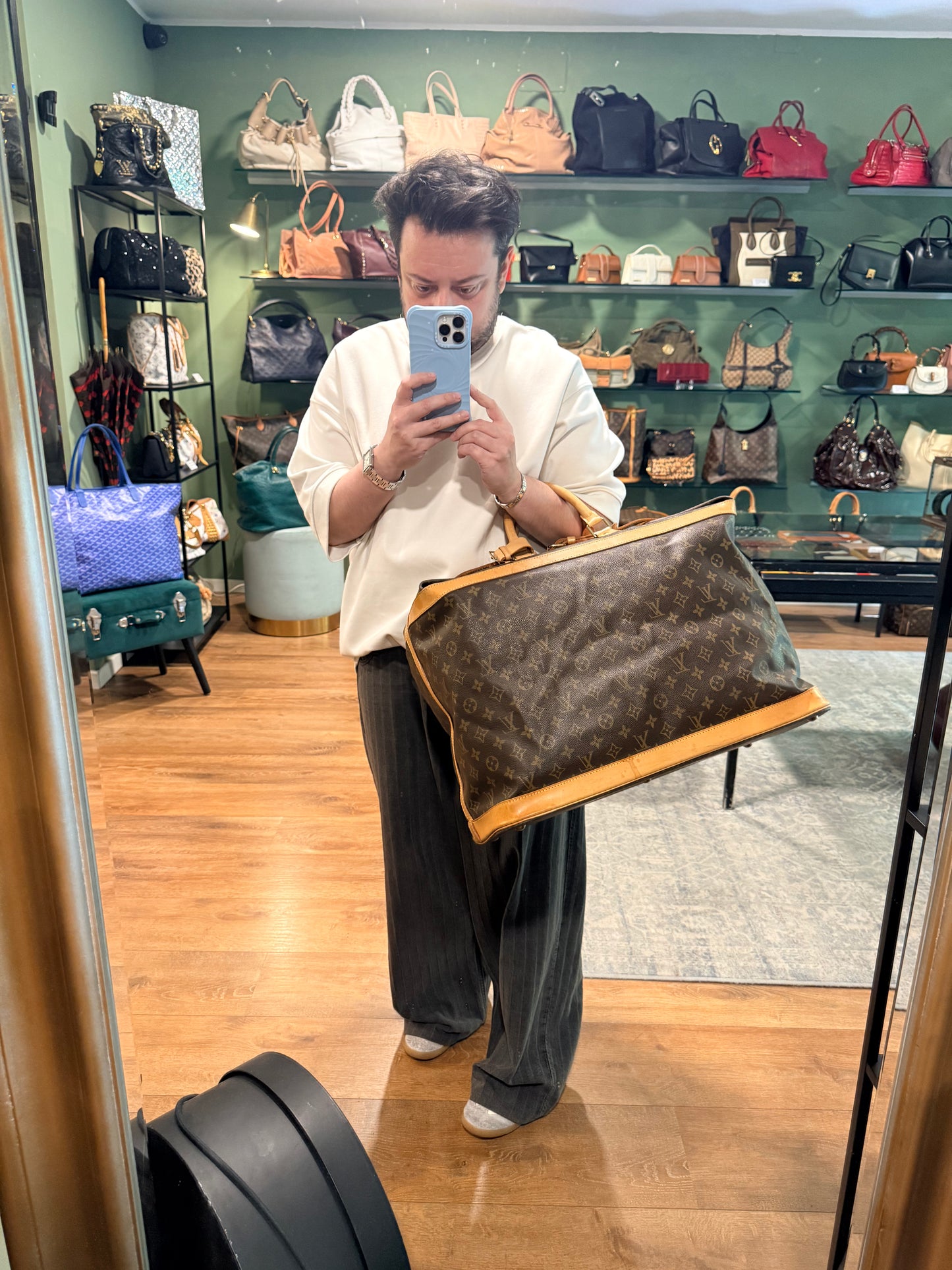 LOUIS VUITTON MONOGRAM CRUISER 50 TRAVEL BAG