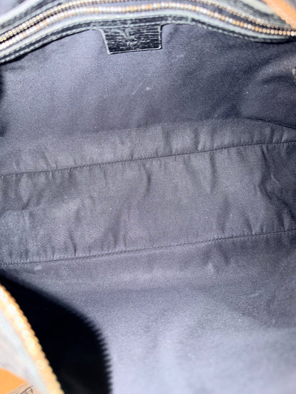 GUCCI BLACK MONOGRAM MEDIUM HORSEBIT HOBO BAG