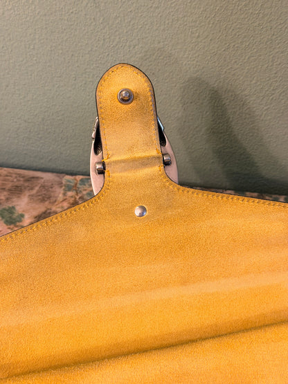 GUCCI YELLOW GG SUPREME MEDIUM DIONYSUS SHOULDER BAG
