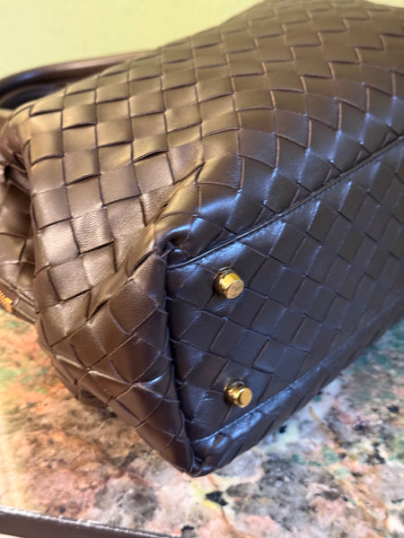 BOTTEGA VENETA FONDANT INTRECCIATO BOSTON BAG