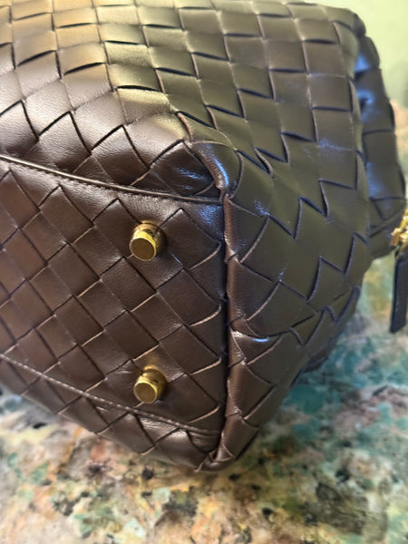 BOTTEGA VENETA FONDANT INTRECCIATO BOSTON BAG