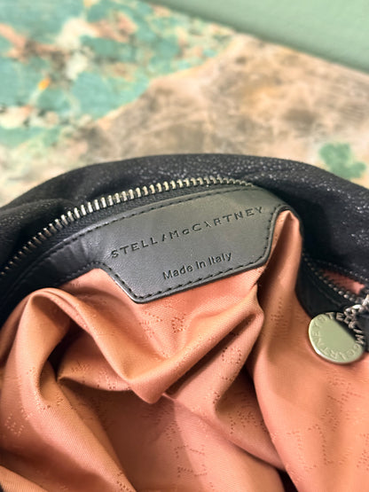 STELLA MCCARTNEY BLACK MEDIUM FALABELLA SHOULDER BAG