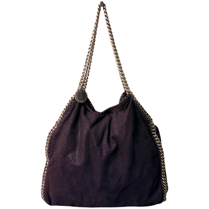 STELLA MCCARTNEY BLACK MEDIUM FALABELLA SHOULDER BAG