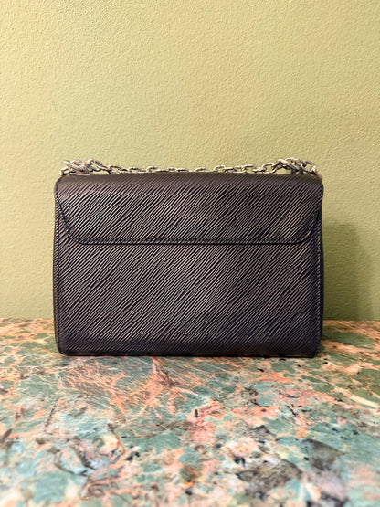 LOUIS VUITTON BLACK EPI TWIST CROSSBODY BAG