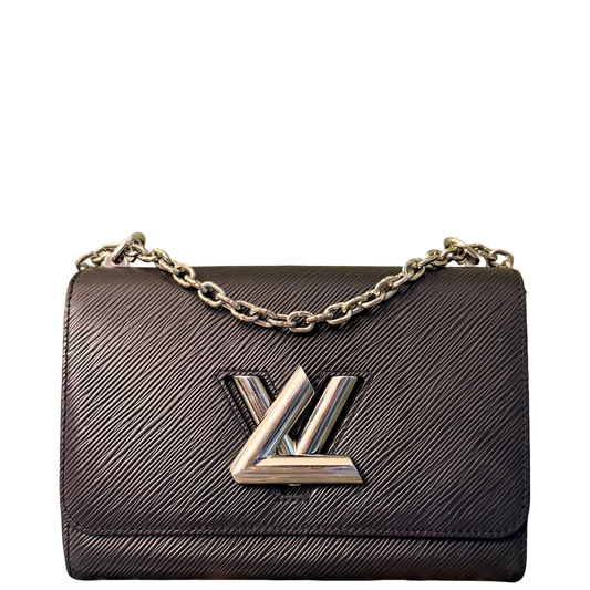 LOUIS VUITTON BLACK EPI TWIST CROSSBODY BAG