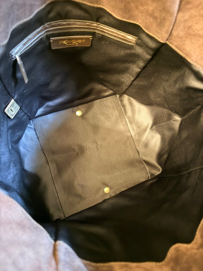 SAINT LAURENT GOLD LARGE DOWNTOWN HANDBAG