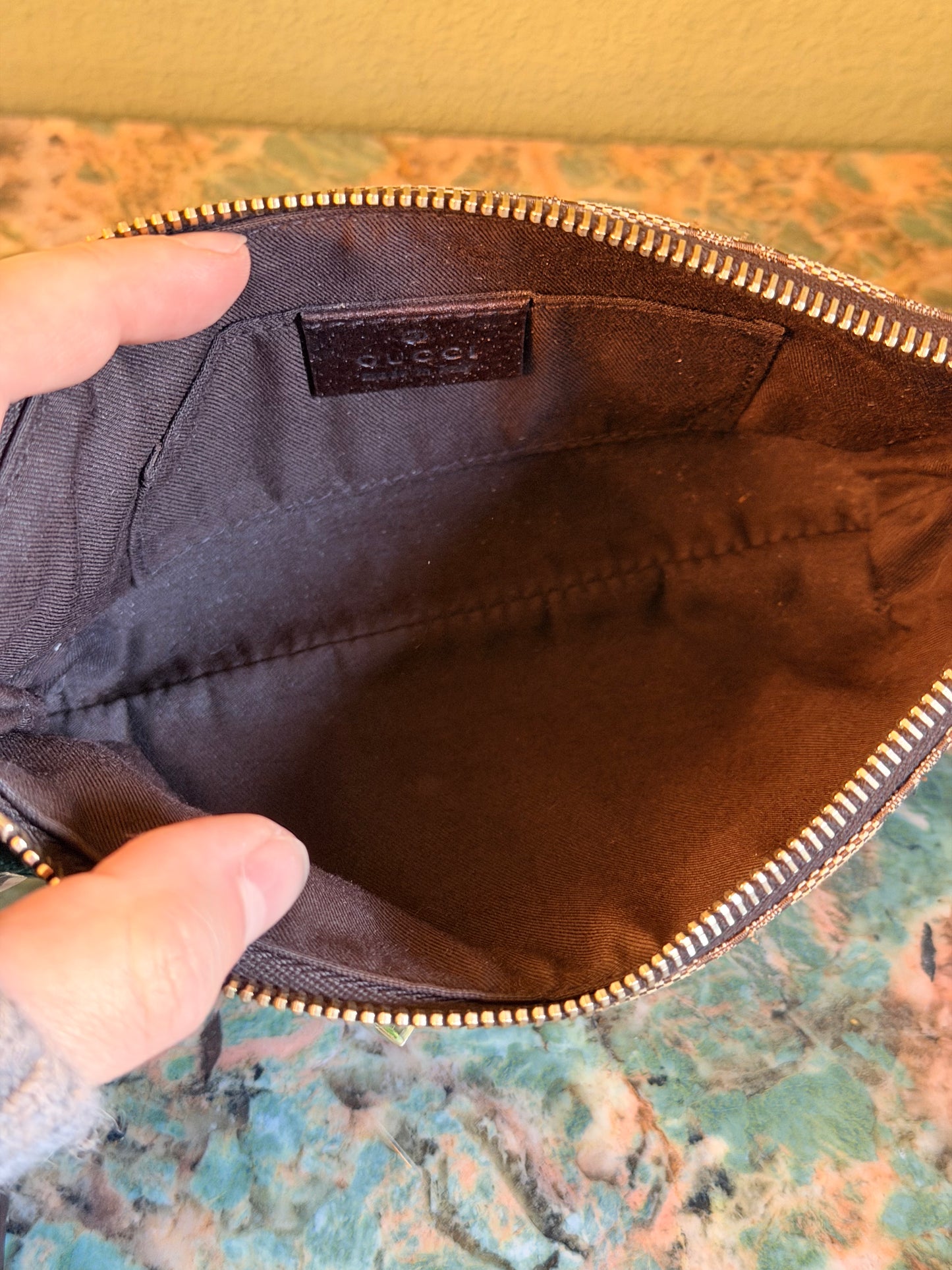 GUCCI MONOGRAM SMALL POCHETTE