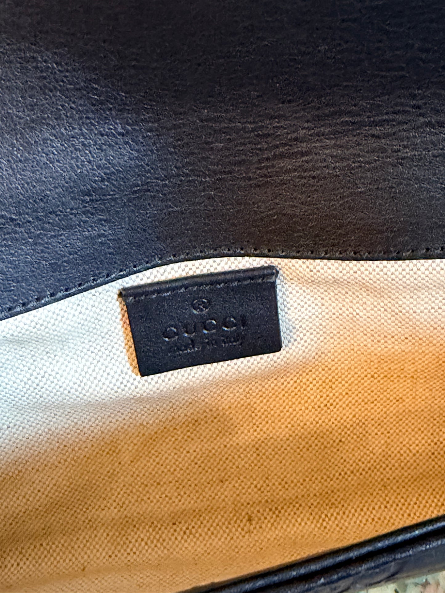 GUCCI BLACK GUCCISSIMA LONG CLUTCH