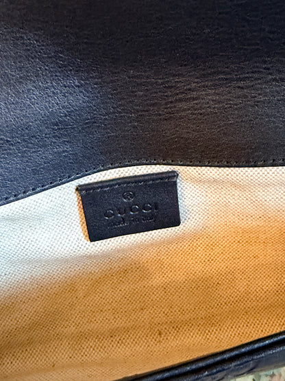 GUCCI BLACK GUCCISSIMA LONG CLUTCH