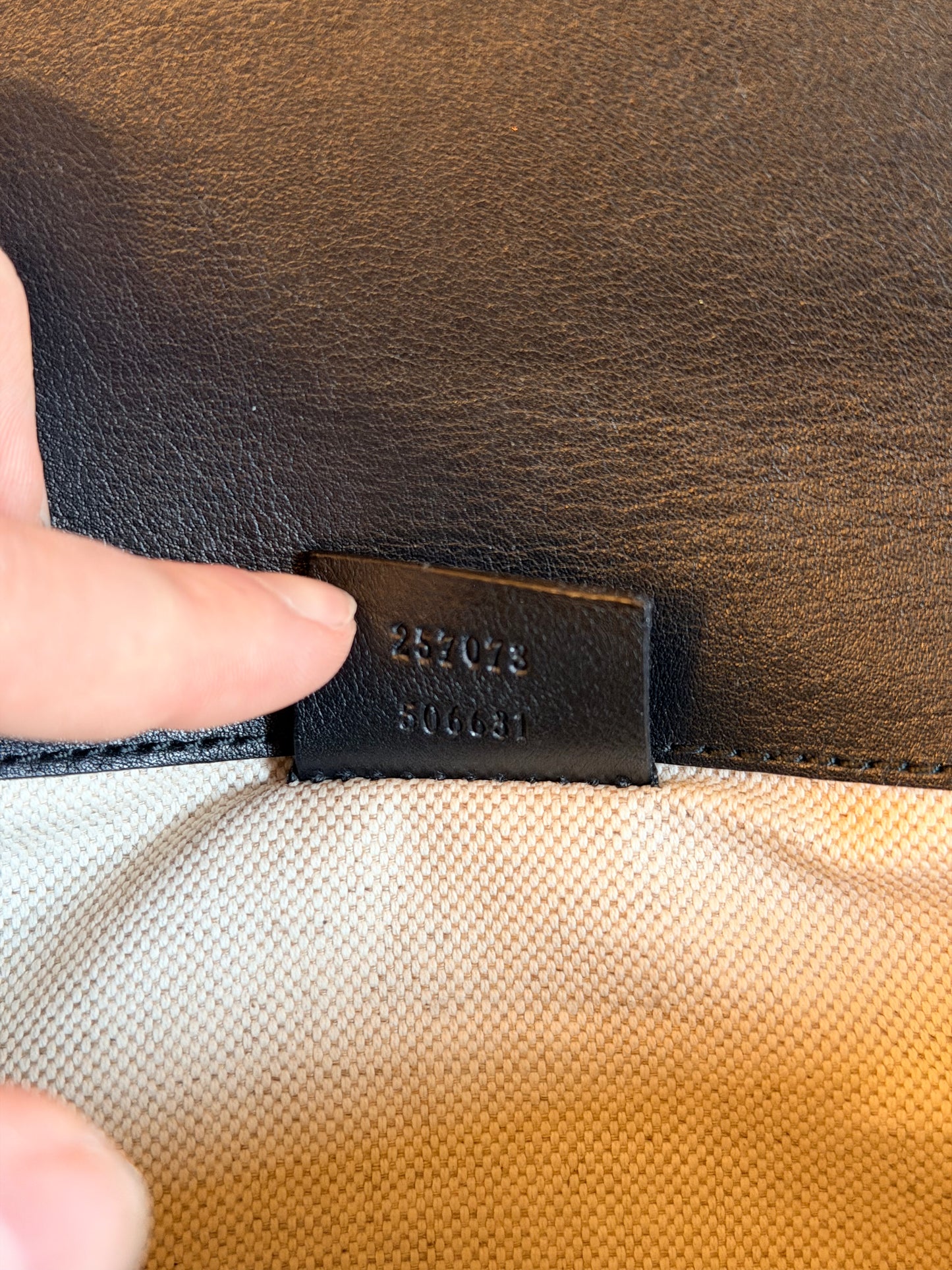 GUCCI BLACK GUCCISSIMA LONG CLUTCH