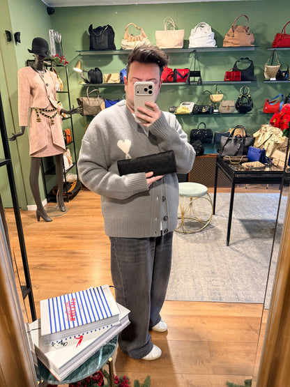 GUCCI BLACK GUCCISSIMA LONG CLUTCH