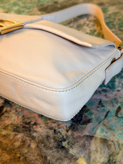 FENDI POWDER PINK BAGUETTE SHOULDER BAG