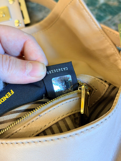 FENDI POWDER PINK BAGUETTE SHOULDER BAG