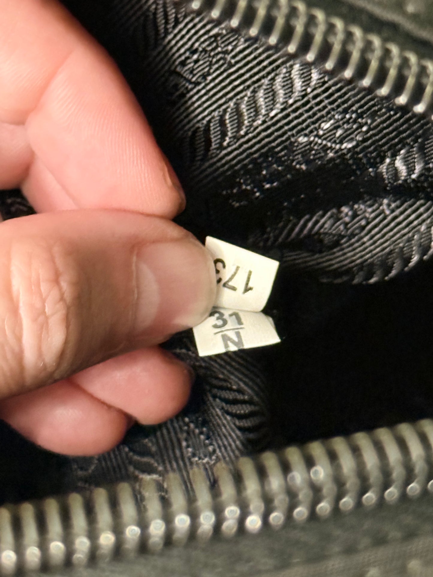 PRADA BLACK NYLON ROUND TRAVEL BAG