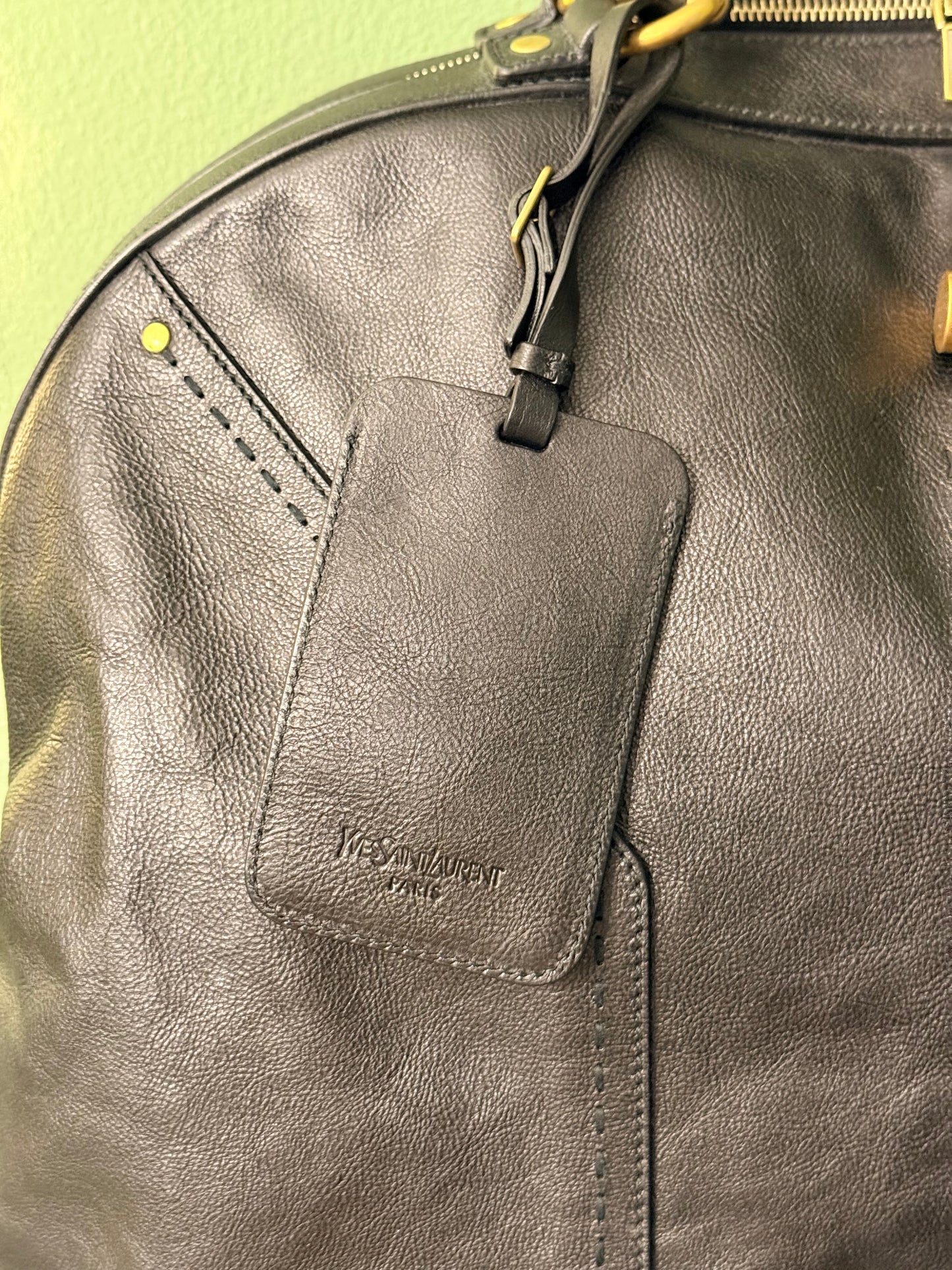 SAINT LAURENT BLACK MUSE TRAVEL BAG