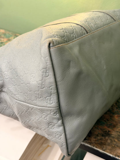 GUCCI GREY GUCCISSIMA LARGE HANDBAG