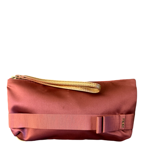 FENDI PINK SATIN POCHETTE